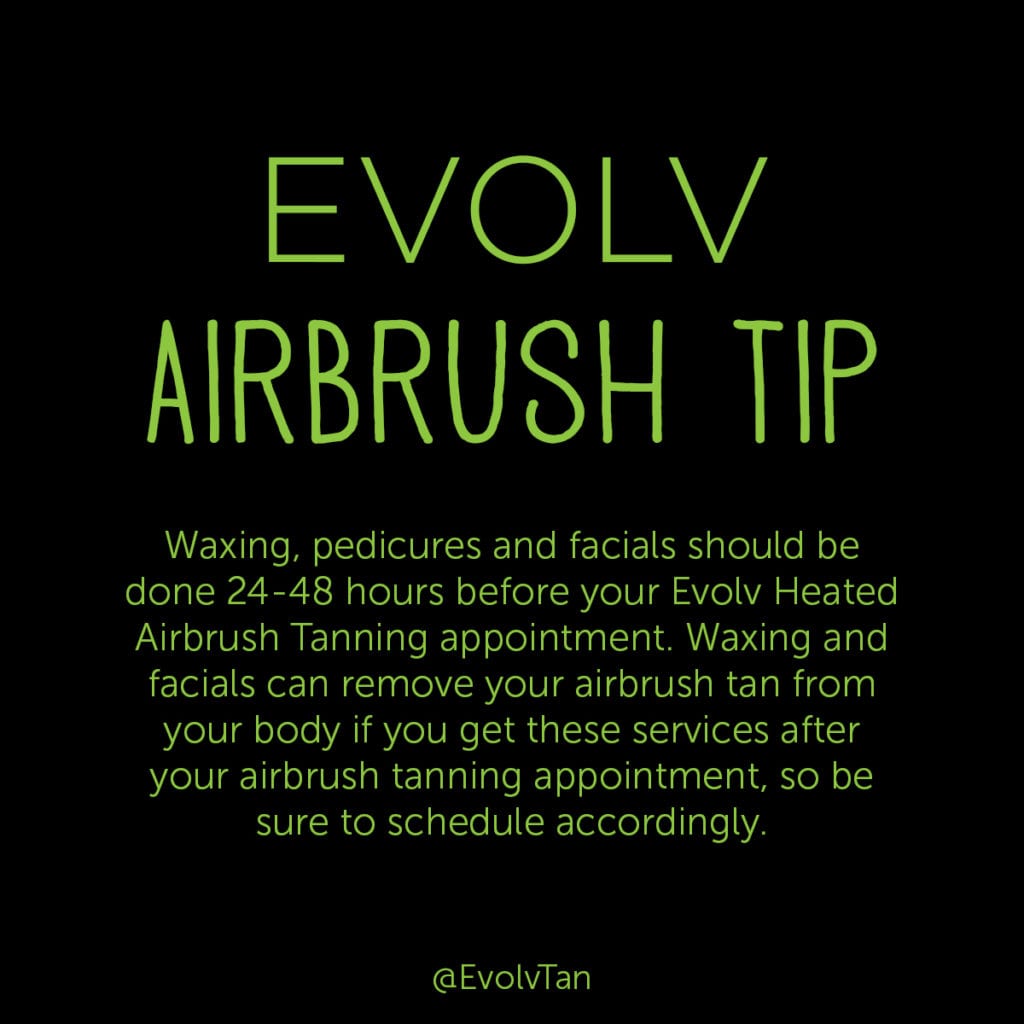 evolv airbrush tip_waxing, pedicures, facials
