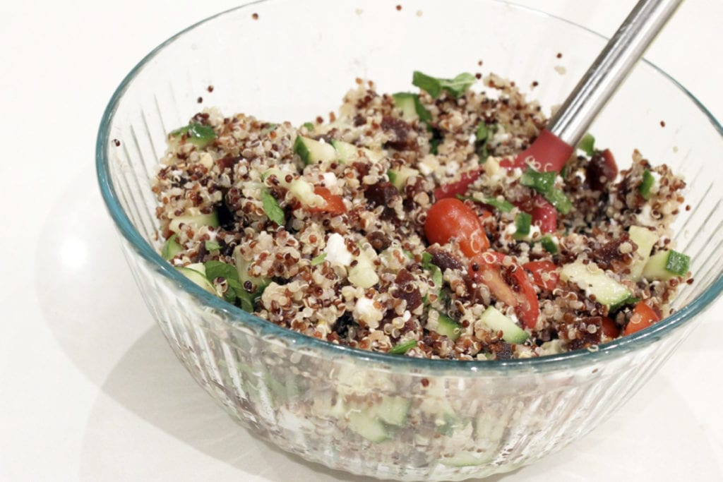 Summer BBQ Recipes_Sivan Ayla_Quinoa Beet Mint Salad_evolvtan.com